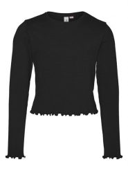 Vero Moda Girl Koszulka w kolorze czarnym rozmiar: 116. Czarne koszulki dziewczęce Vero Moda Girl, bez wzorów, z bawełny, bez ramiączek. Za 43.88 zł.