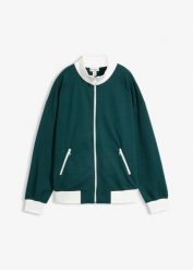 Rozpinana bluza dresowa z czystej bawełny organicznej. Białe bluzy bez kaptura damskie bonprix, z bawełny. Za 124.99 zł.