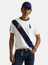 Polo Ralph Lauren T-Shirt 710981767004 Biały Regular Fit. Białe koszulki polo męskie Polo Ralph Lauren, m, bez wzorów, z bawełny, bez ramiączek. Za 549.99 zł.