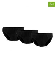 Seidensticker Slipy (3 pary) w kolorze czarnym rozmiar: M. Czarne slipki męskie Seidensticker, bez wzorów. Za 65.99 zł.