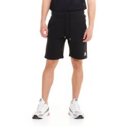 Bluza z bawełna z kieszenie na siłownia na czas wolny. Czarne bluzy bez kaptura męskie LEONE 1947 APPAREL, z bawełny. W wyprzedaży za 79.36 zł.