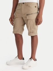 G-Star Raw Szorty materiałowe Rovic Zip D26214-5126 Zielony Relaxed Fit. Zielone szorty męskie G-Star Raw, z bawełny, bez kołnierzyka. Za 589.99 zł.