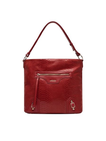 Lasocki Torebka C-LSK-X-007-08 Czerwony. Czerwone torebki klasyczne damskie Lasocki, bez wzorów, z materiału, bez dodatków. Za 199.99 zł.