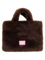 Zwillingsherz Torebka "Plush" w kolorze brązowym - 33 x 26 cm rozmiar: onesize. Brązowe torebki klasyczne damskie Zwillingsherz, bez wzorów, z materiału, bez dodatków. Za 99.95 zł.