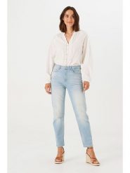 Garcia Dżinsy - Tapered fit - w kolorze błękitnym rozmiar: W28. Niebieskie jeansy damskie Garcia, z podwyższonym stanem. Za 122.96 zł.