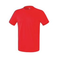 Koszulka męska Erima Functional Teamsports T-shirt. Czerwone t-shirty męskie Erima, m, z poliesteru, bez ramiączek, do piłki nożnej. W wyprzedaży za 60.50 zł.