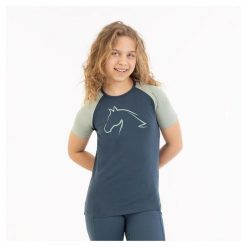 Koszulka dla dziewczynki BR Equitation Eevolv Ishaura. Niebieskie koszulki dziewczęce BR, m, bez wzorów, bez ramiączek. Za 152.00 zł.