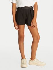 Calvin Klein Jeans Szorty materiałowe Punto IG0IG02880 Czarny Regular Fit. Czarne spodnie dziewczęce Calvin Klein Jeans, z jeansu. Za 169.99 zł.