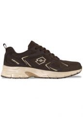 Buty sportowe Sneakersy damskie, Kitaura II. Brązowe buty sportowe na co dzień damskie Lotto, bez wzorów, z materiału, trekkingowe. Za 149.99 zł.