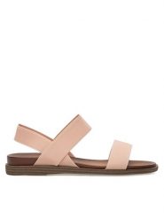 Clara Barson Sandały AKIRA WS060701-01 Różowy. Czerwone sandały damskie Clara Barson, bez wzorów, z materiału, bez obcasa, na płaskiej podeszwie. Za 55.99 zł.