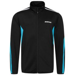 Kurtka z dresu Donic Averis. Czarne kurtki treningowe męskie DONIC, l, bez wzorów, z dresówki, na fitness i siłownię. Za 524.50 zł.