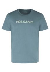 Bawełniany t-shirt T-NIGHT. Niebieskie t-shirty męskie Volcano, l, bez wzorów, z bawełny, bez kołnierzyka. Za 59.99 zł.