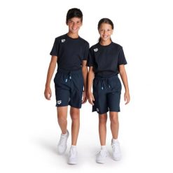 Spodenki Arena Junior Team Bermuda Panel. Niebieskie szorty damskie Arena, bez wzorów, z materiału, młodzieżowe. Za 139.99 zł.