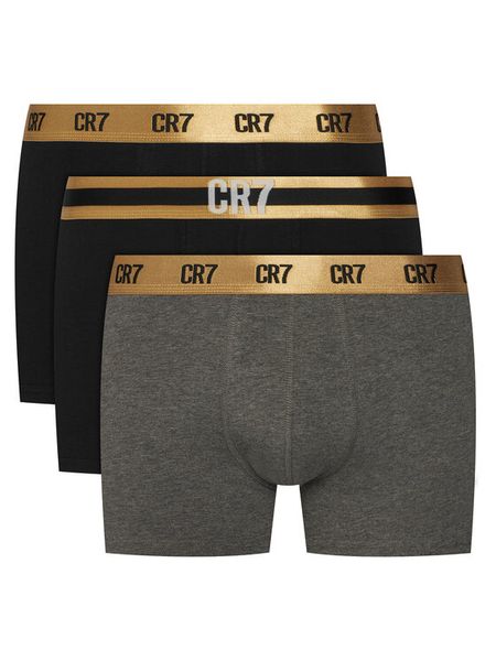 Cristiano Ronaldo CR7 Komplet bokserek 8108-49 Czarny. Czarne bokserki męskie Cristiano Ronaldo CR7, bez wzorów, z bawełny. Za 229.99 zł.
