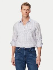 Tommy Jeans Koszula DM0DM22791 Niebieski jasny Regular Fit. Niebieskie koszule męskie Tommy Jeans, m, bez wzorów, z bawełny, bez kołnierzyka, bez ramiączek. Za 349.99 zł.