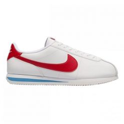 Buty Nike Cortez DM4044-108 białe. Białe buty sportowe na co dzień męskie ze skóry, bez zapięcia, Nike Cortez. Za 694.01 zł.