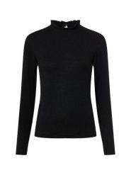 Opus koszulka z długim rękawem - Sanba Kobiety czarny, 38. Czarne t-shirty damskie Opus, bez wzorów, bez kołnierzyka. Za 179.95 zł.
