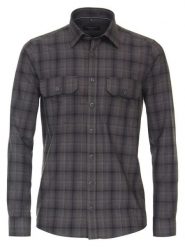 CASAMODA Koszula - Casual fit - w kolorze antracytowym rozmiar: M. Czarne koszule męskie CASAMODA, m, bez wzorów, z bawełny, bez kołnierzyka, bez ramiączek. Za 104.39 zł.