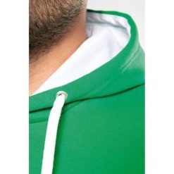 Bluza z kapturem Kariban Contrastée. Białe bluzy z kapturem męskie KARIBAN, m, z dresówki. Za 192.50 zł.