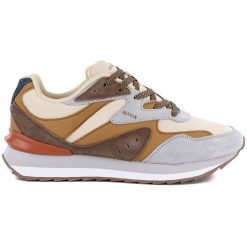 Skórzane półbuty sneakersy damskie brązowe McArthur MA253W. Brązowe półbuty damskie McArthur, bez wzorów, ze skóry, sportowe, bez obcasa. Za 199.99 zł.