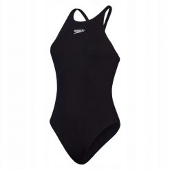 Damski Jednoczęściowy Kostium Kąpielowy Endurance+ Z Okrągłym Dekoltem. Czarne stroje jednoczęściowe damskie Speedo, bez wzorów. Za 234.99 zł.