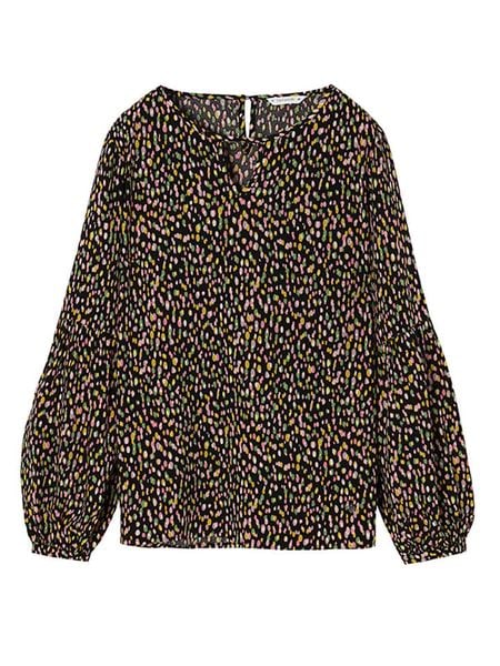 TATUUM Bluzka w kolorze czarnym ze wzorem rozmiar: 42. Czarne bluzki damskie Tatuum, bez wzorów, z wiskozy, bez kołnierzyka, bez ramiączek. Za 98.95 zł.