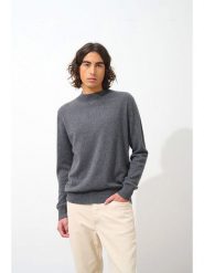 AUTHENTIC CASHMERE Kaszmirowy sweter "Lasya" w kolorze antractytowym rozmiar: L. Czarne swetry męskie AUTHENTIC CASHMERE, na lato, l, bez wzorów, z kaszmiru, bez kołnierzyka. Za 461.21 zł.