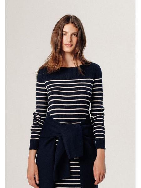 Rodier Sukienka w kolorze granatowym rozmiar: L. Niebieskie sukienki damskie Rodier, l, bez wzorów, z wełny, klasyczne, bez kołnierzyka, bez ramiączek, maxi. Za 226.77 zł.