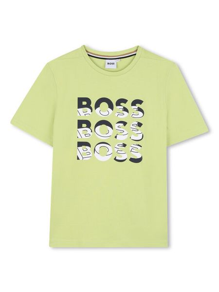 BOSS T-Shirt J52038 S Zielony Regular Fit. Zielone t-shirty chłopięce Boss, bez wzorów, z bawełny, bez ramiączek. Za 149.99 zł.