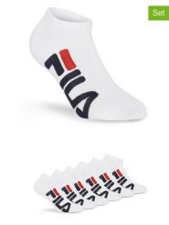 Fila Skarpety (6 par) w kolorze białym do sneakersów rozmiar: 39-42. Białe skarpetki męskie Fila, bez wzorów. Za 61.31 zł.