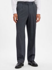 Finshley & Harding London spodnie z zestawu modułowego z domieszką wełny Mężczyźni Comfort Fit szary, 48. Szare spodnie materiałowe męskie Finshley & Harding London, z wełny. Za 349.95 zł.