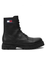 Tommy Jeans Trapery EM0EM01471 Czarny. Czarne buty zimowe męskie Tommy Jeans, z jeansu, bez zapięcia. Za 609.29 zł.