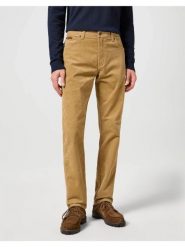 WRANGLER MĘSKIE SPODNIE MATERIAŁOWE TEXAS SLIM TIGERS EYE 112358039 W12S015733. Spodnie materiałowe męskie Wrangler, bez wzorów, z materiału. Za 209.99 zł.