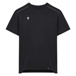 Bawełniana koszulka Macron Andros. Czarne t-shirty sportowe męskie Macron, z bawełny, bez ramiączek, do piłki nożnej. Za 179.00 zł.