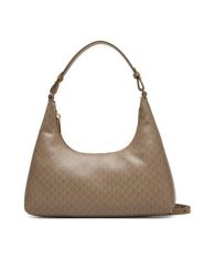 Calvin Klein Torebka Emblem Aop Conv Shoulder Bag LV04F3298G Beżowy. Brązowe torebki klasyczne damskie CALVIN KLEIN, bez wzorów, ze skóry, bez dodatków. Za 529.99 zł.