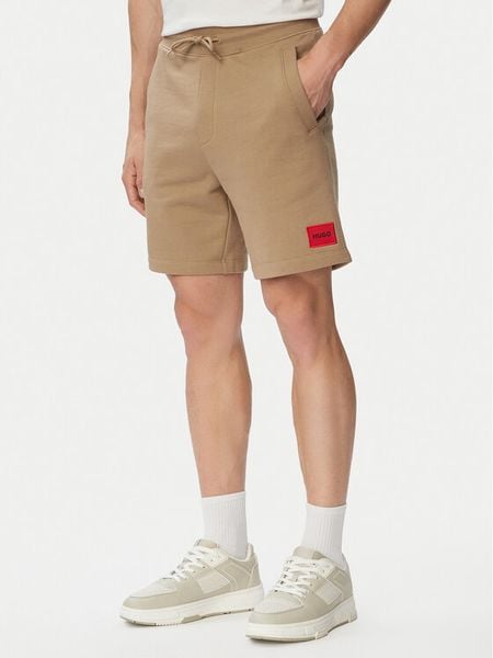 HUGO Szorty sportowe Diz222 50466196 Czarny Regular Fit. Czarne szorty męskie Hugo, m, z bawełny. Za 349.99 zł.