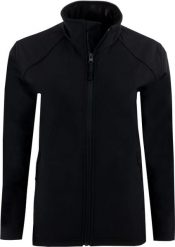 Damska kurtka softshell Uniwear czarna. Czarne kurtki damskie Erima, m, bez wzorów, z elastanu, bez kaptura. Za 194.99 zł.