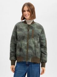 MOS MOSH kurtka bomberka - MMRuby Kobiety Sztuczne włókno zielony, L. Zielone kurtki damskie Mos Mosh, l, bez wzorów, z włókna, bez kaptura. Za 429.95 zł.