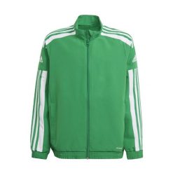 Kurtka adidas Squadra 21 Zielona. Białe kurtki męskie Adidas, bez wzorów, z poliesteru, sportowe, bez kaptura. Za 185.95 zł.