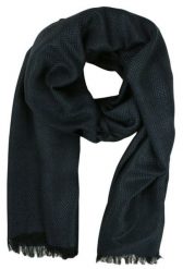 Lekki Szalik Wiosenno-Jesienny - Teer - Granatowa Jodełka. Niebieskie szaliki męskie Teer, na jesień, bez wzorów, z materiału. Za 45.00 zł.