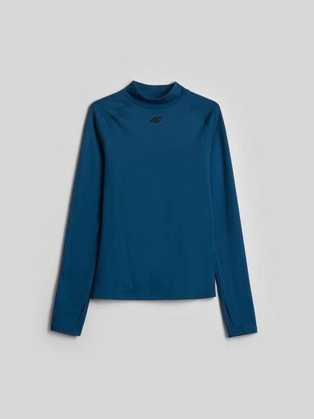 4F Bielizna termiczna ocieplana (góra) damska - turkusowa XL. Niebieskia bielizna termoaktywna damska 4f, xl, bez wzorów, z materiału. Za 129.99 zł.