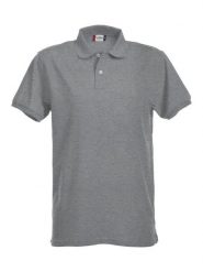 Clique Stretch Premium Polo - Męska rozciągliwa koszulka polo. Szare koszulki polo męskie CLIQUE, m, bez wzorów, z bawełny, bez ramiączek. Za 153.95 zł.