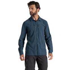 Męska Koszula Z Długim Rękawem Nosilife. Zielone koszule męskie CRAGHOPPERS, l, bez wzorów, z elastanu, bez kołnierzyka, bez ramiączek. Za 483.99 zł.
