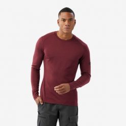 Koszulka z długim rękawem męska Simond MT500 merino. Brązowe koszulki męskie z długim rękawem SIMOND, l, z materiału. Za 249.99 zł.