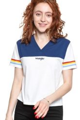 WRANGLER T SHIRT DAMSKI CUT N SEW V TEE OFF WHITE W7P0GH737 112132020. Białe t-shirty damskie Wrangler, s, bez wzorów, bez kołnierzyka. Za 69.99 zł.