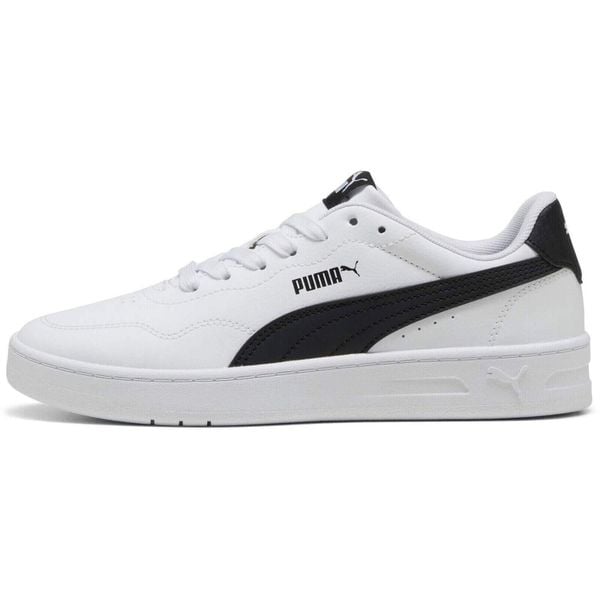 Buty sportowe damskie Puma Court Lally. Białe buty sportowe na co dzień damskie Puma, bez wzorów, z materiału, trekkingowe. Za 241.35 zł.