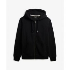 Bluza z kapturem Superdry Vintage Logo. Czarne bluzy z kapturem męskie Superdry., m. Za 338.85 zł.