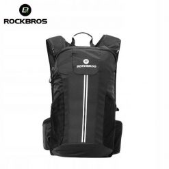 Plecak rowerowy sportowy Rockbros H9-BK. Czarne plecaki damskie ROCKBROS, bez wzorów, z materiału, sportowe. Za 119.99 zł.