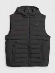 4F Bezrękawnik z wypełnieniem syntetycznym męski - czarny 3XL. Czarne kamizelki męskie 4f, m, z puchu. Za 299.99 zł.