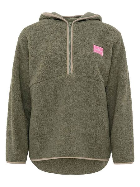 Zwillingsherz Bluza polarowa w kolorze khaki rozmiar: XL. Brązowe bluzy z kapturem damskie Zwillingsherz, xl, z polaru. Za 153.71 zł.